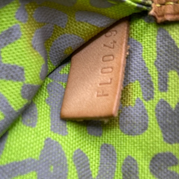 Louis Vuitton x Stephen Sprouse Graffiti Neverfull Gm Neon Green Tote Bag Rare - Picture 14 of 16
